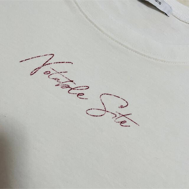 JEANASIS(ジーナシス)のニュアンスロゴTEE レディースのトップス(Tシャツ(半袖/袖なし))の商品写真