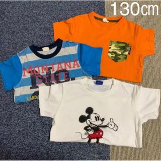 ディズニー(Disney)のTシャツ 半袖 130㎝ 3枚 ブルーマート ディズニー キッズ(Tシャツ/カットソー)