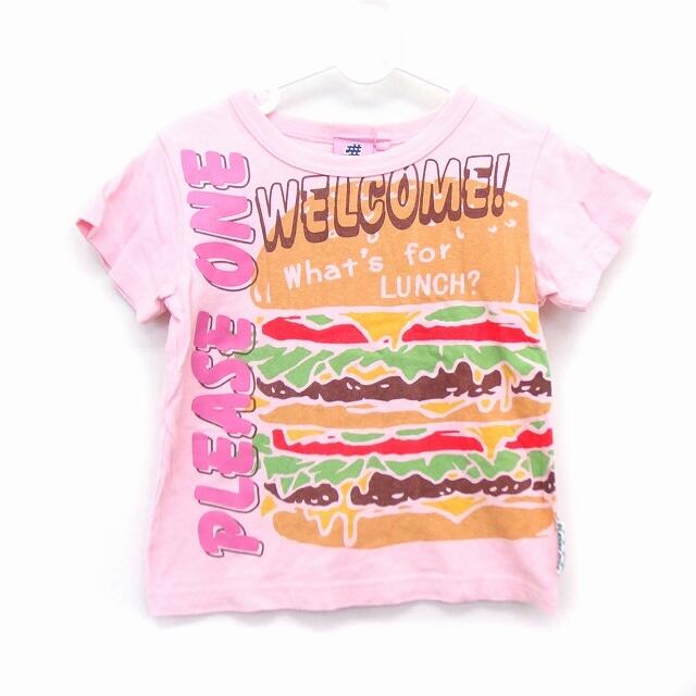 PLEASE ONE 子供服 Tシャツ カットソー ボートネック 半袖 プリント