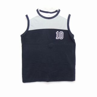 ユニクロ(UNIQLO)のユニクロ UNIQLO 子供服 タンクトップ ボートネック 綿混 数字プリント(その他)