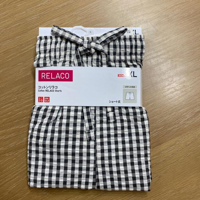 UNIQLO(ユニクロ)の新品◎ユニクロ　コットンリラコ　ショート　ギンガム　チェック レディースのルームウェア/パジャマ(ルームウェア)の商品写真