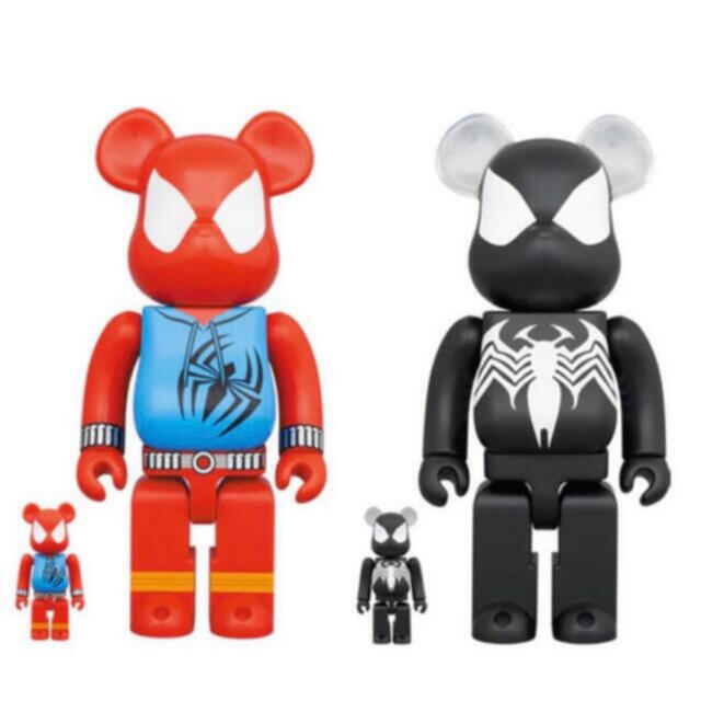 エンタメ/ホビーBE@RBRICK SPIDER-MAN BLACK & SCARLET