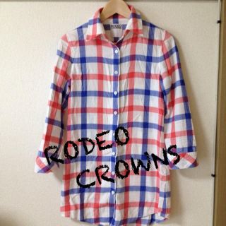 ロデオクラウンズ(RODEO CROWNS)の送料込 チェックシャツ(シャツ/ブラウス(長袖/七分))