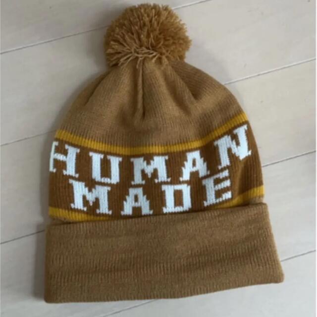 human made ボンボンニット帽 ビーニー 秋 - ニットキャップ/ビーニー