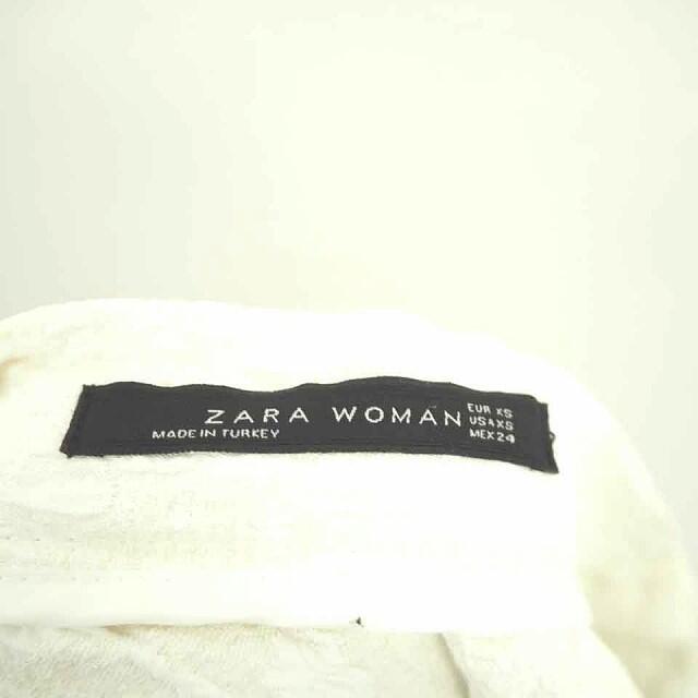 ZARA(ザラ)のザラ ZARA スカート フレア ミニ 総柄 サイドジップ XS アイボリー 白 エンタメ/ホビーのコスプレ(その他)の商品写真