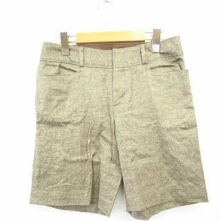 アナイ(ANAYI)のアナイ ANAYI パンツ ボトムス 総柄 ひざ丈 ウール 紺 38 ブラウン(その他)