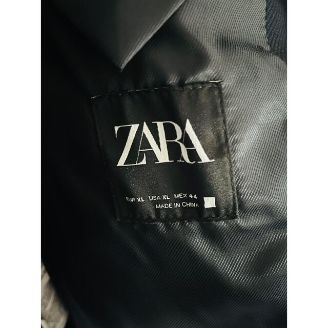 ZARA(ザラ)のZARA  オーバーサイズブルゾン　XL  ネイビー メンズのジャケット/アウター(ブルゾン)の商品写真