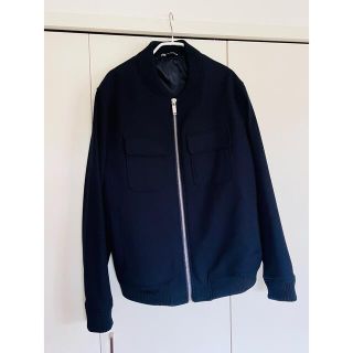 ザラ(ZARA)のZARA  オーバーサイズブルゾン　XL  ネイビー(ブルゾン)