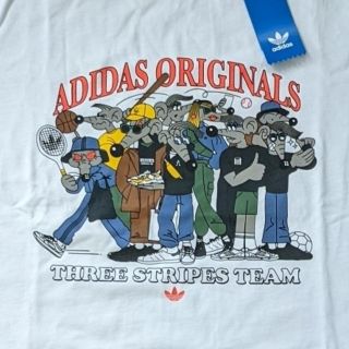 アディダス(adidas)のadidas アディダス 白Tシャツ(Tシャツ/カットソー(半袖/袖なし))