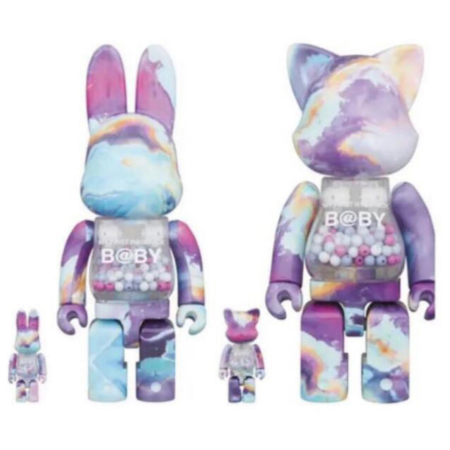 BE@RBRICK(ベアブリック)のMY FIRST R@BBRICK MARBLE  100％ & 400％ エンタメ/ホビーのフィギュア(その他)の商品写真