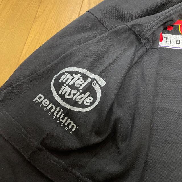 90sビンテージ企業tシャツサイズＸＬブラックIntel