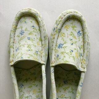 【新品未使用】 JOYKS レディース靴 イタリア製　ボタニカル　小花柄