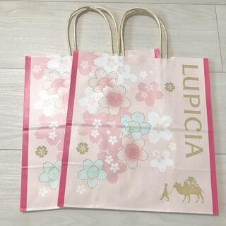 ルピシア(LUPICIA)の新品未使用　ルピシア　紙袋2個・2022春桜・限定(ショップ袋)