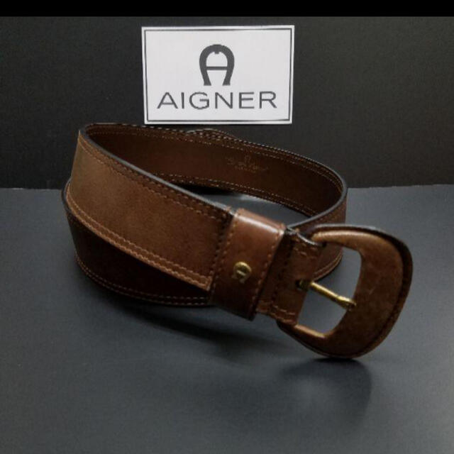 AIGNER(アイグナー)のドイツの老舗ブランド『アイグナー』の革ベルト メンズのファッション小物(ベルト)の商品写真