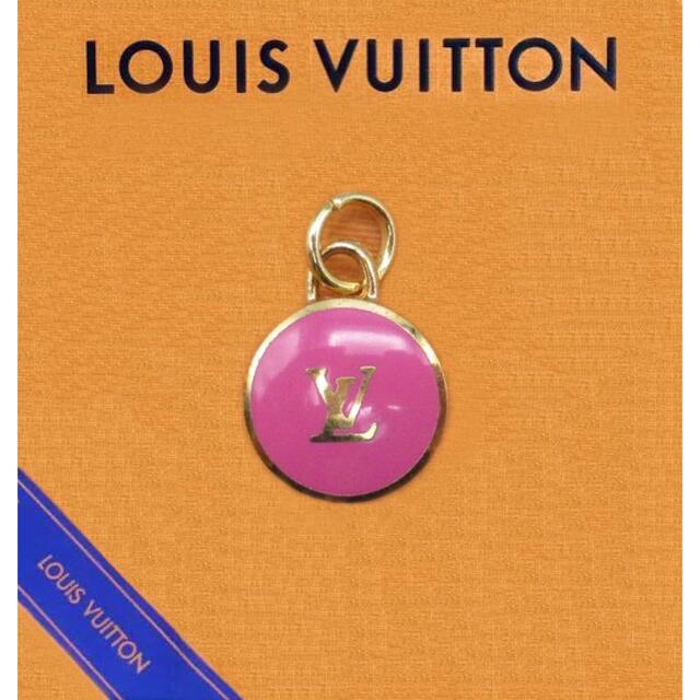 ゴールドLOUIS VUITTON 携帯ストラップ M65388 一部パーツ　ピンク