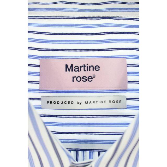 マーティンローズ MARTIN ROSE 22SS ロゴ刺繍ストライプ長袖シャツ メンズ M