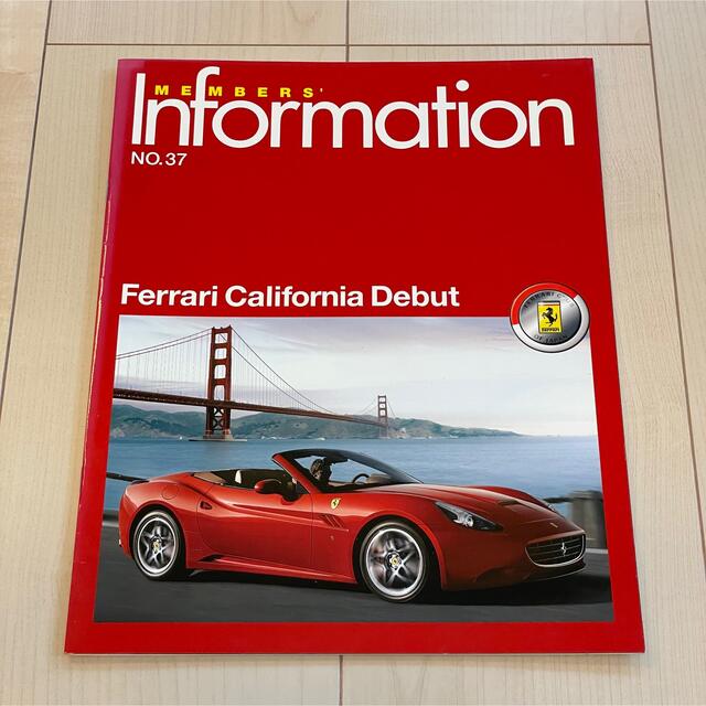 Ferrari(フェラーリ)のフェラーリクラブオブジャパン メンバー会報誌 Vol.37（2008年・FCJ） 自動車/バイクの自動車(カタログ/マニュアル)の商品写真