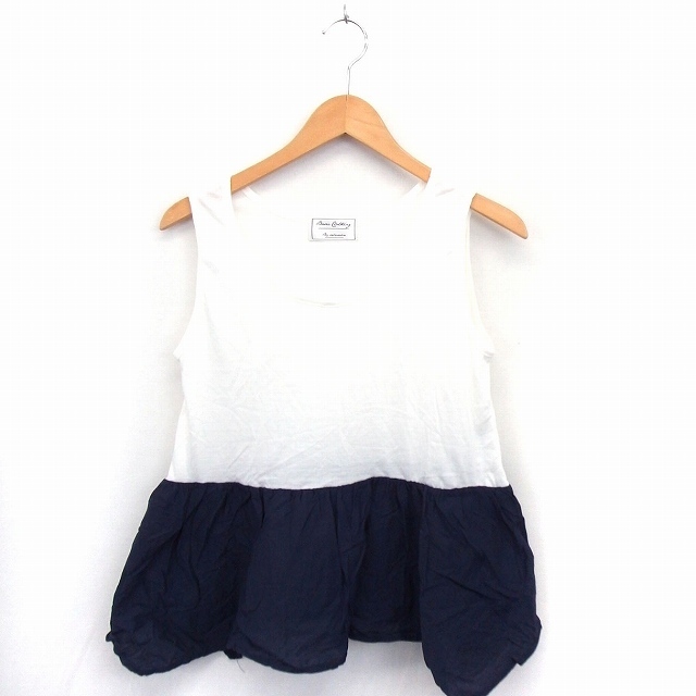 basic clothing By saburoku タンクトップ 切替 フレア