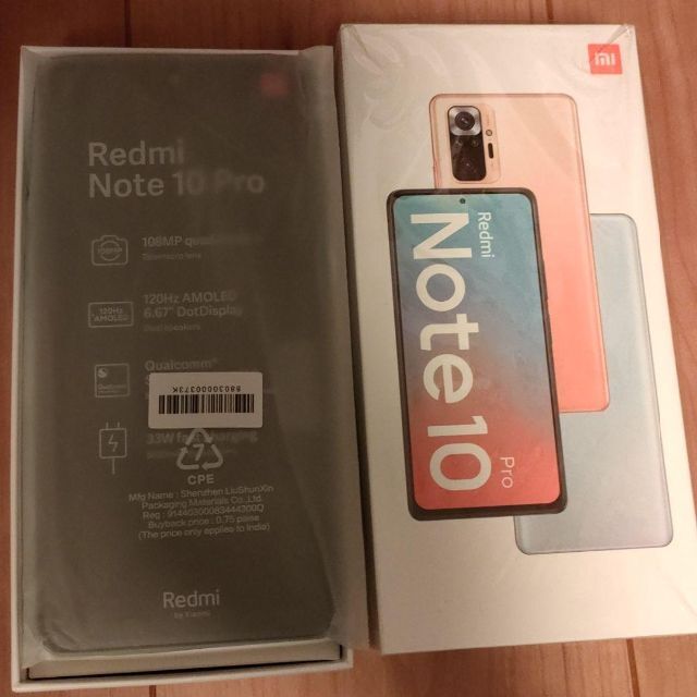 Xiaomi Redmi Note 10 Pro ガラスフィルム　ケース付き