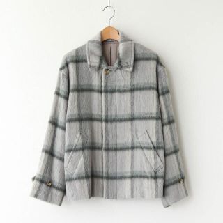 オーラリー(AURALEE)のオーラリー SURI ALPACA SHAGGY CHECK BLOUSON(ブルゾン)