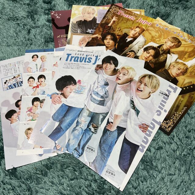 TravisJapan 雑誌　ポポロ　TVガイド 切り抜き エンタメ/ホビーの雑誌(アート/エンタメ/ホビー)の商品写真