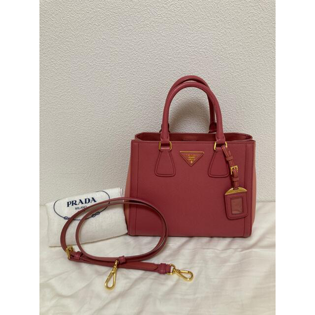 PRADA プラダ サフィアーノ 2wayハンドバッグ ピンク