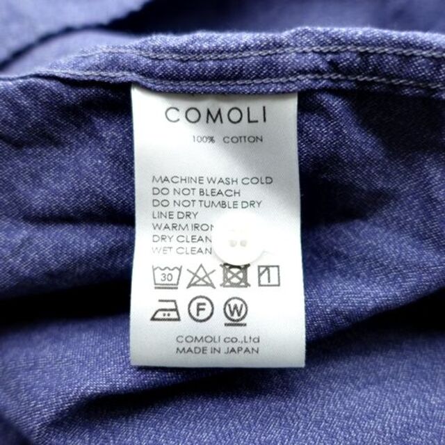 COMOLI 21aw ヨリ杢ワークシャツ 5