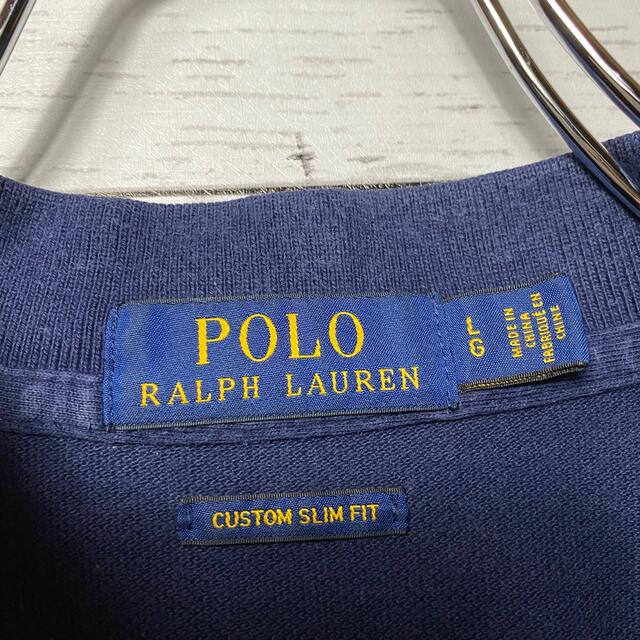 POLO RALPH LAUREN(ポロラルフローレン)の【ポロベア】ポロラルフローレン　刺繍ワンポイントロゴ　ネイビー　ポロシャツ メンズのトップス(ポロシャツ)の商品写真