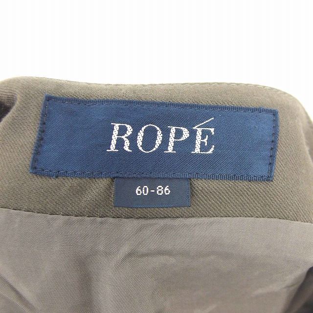 ROPE’(ロペ)のロペ ROPE スカート タイト ひざ丈 ウール ウエストリボン サイドジップ レディースのスカート(ひざ丈スカート)の商品写真