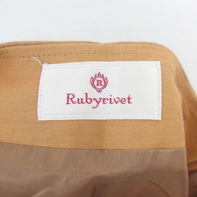 Rubyrivet(ルビーリベット)のルビーリベット Rubyrivet スカート 台形 ミニ サイドジップ 無地 ウ レディースのスカート(ミニスカート)の商品写真