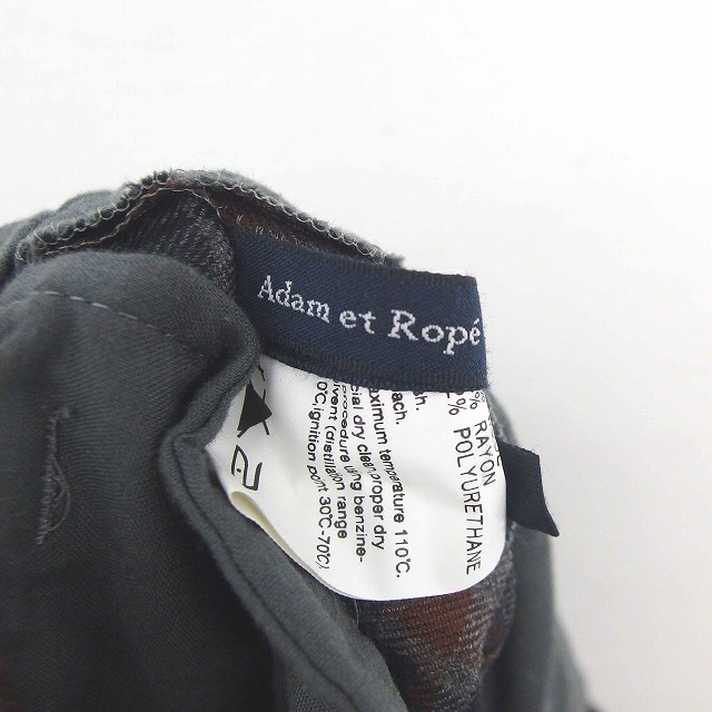 Adam et Rope'(アダムエロぺ)のアダムエロペ Adam et Rope' パンツ テーパード チェック ウール レディースのパンツ(その他)の商品写真
