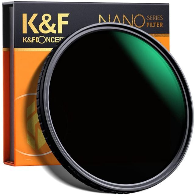 52mm ND8-ND128  K&F 可変　NDフィルター  X状ムラなし 4