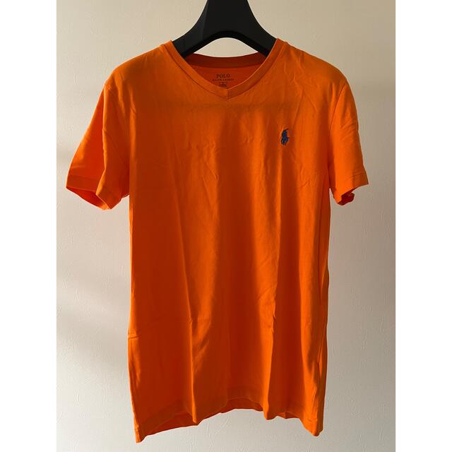 POLO RALPH LAUREN(ポロラルフローレン)のポロラルフローレン Tシャツ ティーシャツ オレンジ Vネック メンズのトップス(Tシャツ/カットソー(半袖/袖なし))の商品写真