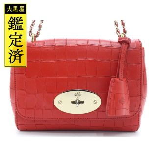 マルベリー(Mulberry)のMULBERRY　マルベリー　リリー　チェーンショルダーバッグ　レッド【474】(ショルダーバッグ)