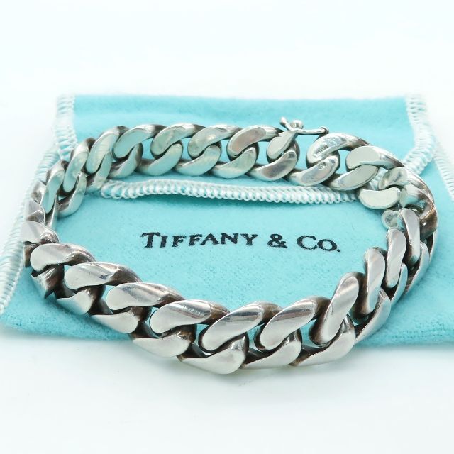 Tiffany & Co.(ティファニー)の希少 ヴィンテージ ティファニー ラージ 喜平 メンズ ブレスレット CI32 メンズのアクセサリー(ブレスレット)の商品写真