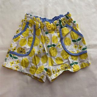 プチジャム(Petit jam)のPetit Jam レモン柄×花柄ショートパンツ　90サイズ(パンツ/スパッツ)