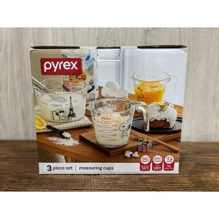 パイレックス(Pyrex)のパイレックス　スヌーピー　計量カップ3個セット　強化ガラス(調理道具/製菓道具)