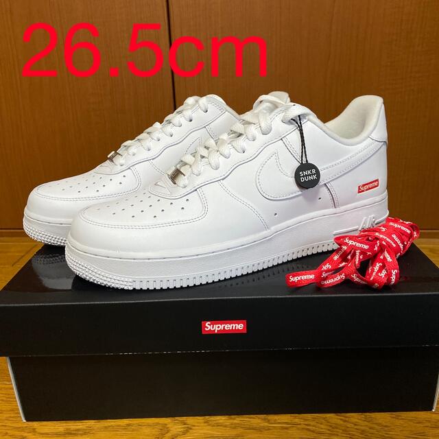 2024新作モデル NIKE エアフォース1 supreme 白 26.5cm スニーカー