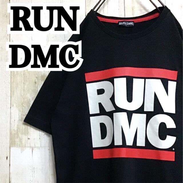 RUN DMC 定番ビッグロゴ ヒップホップ ラップ ブラック 黒 Tシャツ