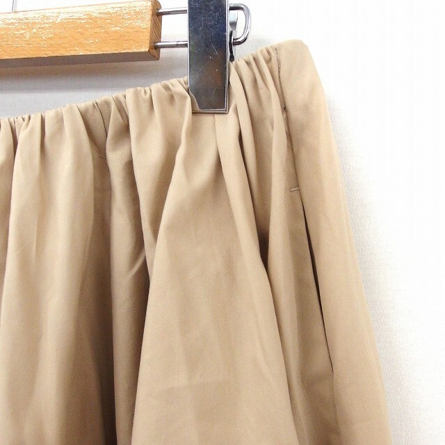 MACPHEE(マカフィー)のマカフィー MACPHEE トゥモローランド スカート ギャザー ひざ丈 無地 レディースのスカート(ひざ丈スカート)の商品写真