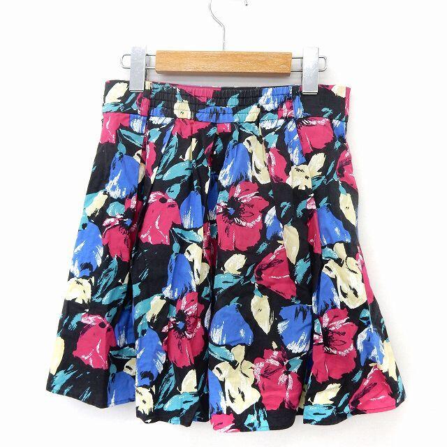 kariang(カリアング)のカリアング KariAng スカート ミニ フレア タック 花柄 サイドジップ レディースのスカート(ミニスカート)の商品写真