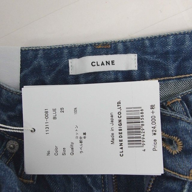 クラネ CLANE タグ付 ジーンズ パンツ デニム ジップフライ ストレート