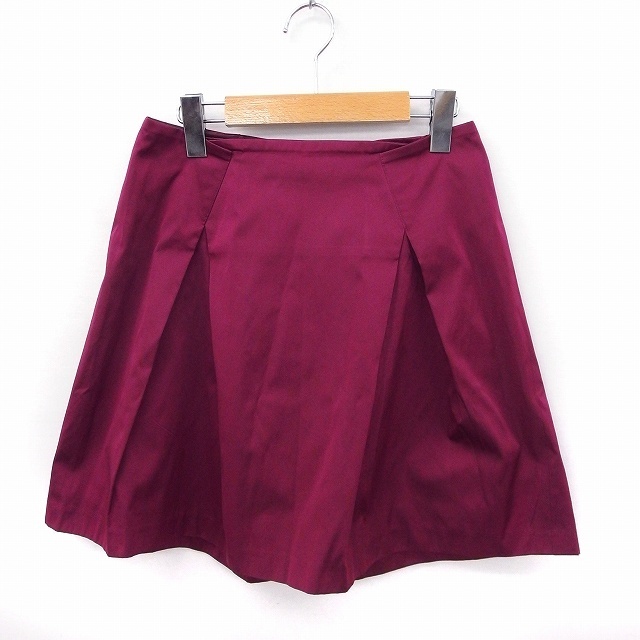 VOUS ETES(ヴゼット)のヴゼット VOUSETES スカート フレア ミニ 無地 シンプル 36 ピンク レディースのスカート(ミニスカート)の商品写真