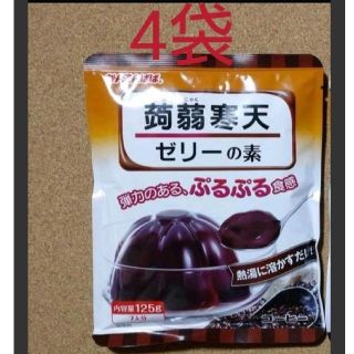 かんてんぱぱ 蒟蒻寒天 ゼリーの素 コーヒーゼリー 4袋(菓子/デザート)