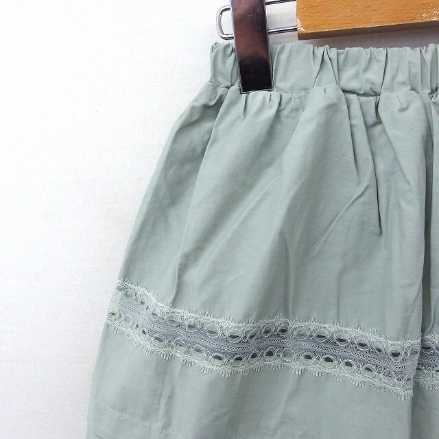 SNIDEL(スナイデル)のスナイデル snidel スカート ギャザー フレア レース ティアード ミニ レディースのスカート(ミニスカート)の商品写真