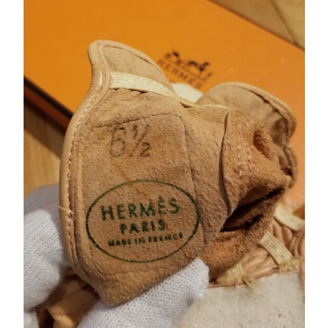Hermes - HERMES エルメス ゴルフ グローブ 左手 6 1/2 手袋 送料込の 
