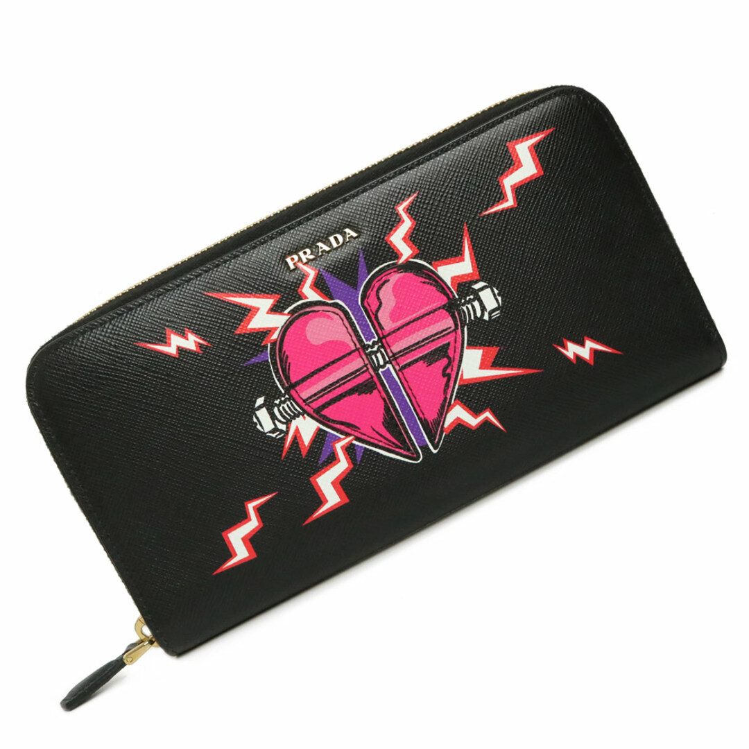期間限定:30%OFF ほぼ未使用 正規品 PRADA ラウンドファスナー長財布