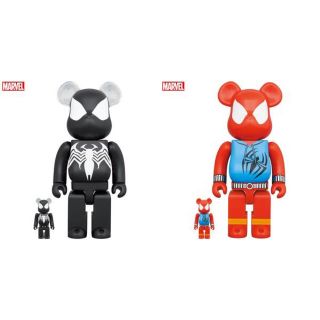 ベアブリック(BE@RBRICK)のBE@RBRICK SPIDER-MAN BLACK & SCARLET(フィギュア)