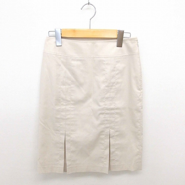 BOSCH(ボッシュ)のボッシュ BOSCH スカート タイト 膝下丈 無地 シンプル 薄手 麻 リネン レディースのスカート(ひざ丈スカート)の商品写真