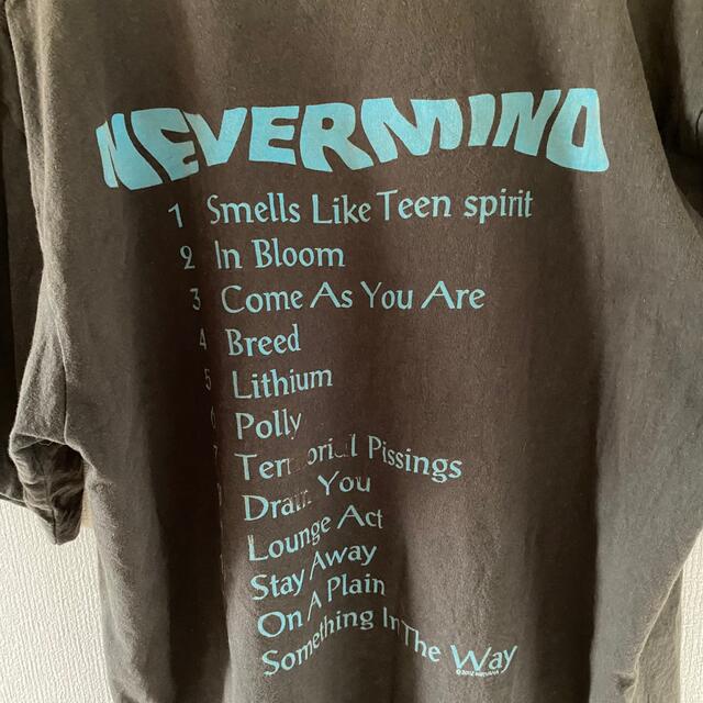 ライトブラウン/ブラック 2002年NIRVANAニルヴァーナtシャツ半袖